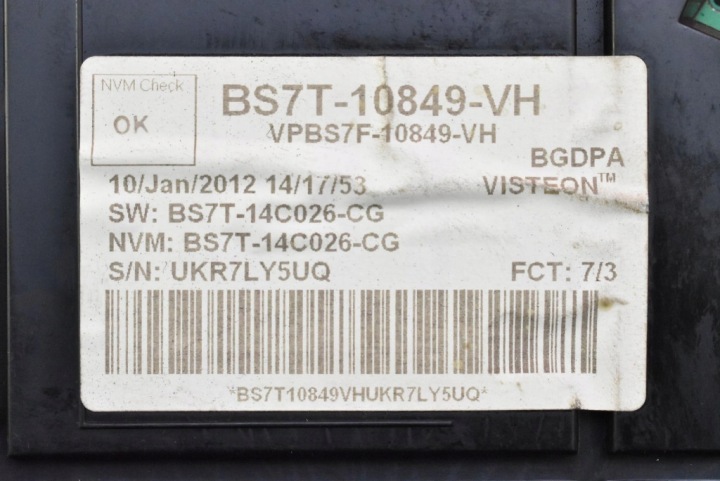 COMPTEUR TABLEAU DE BORD EUROPE BS7T-10849-VH FORD S-MAX MK1 I 2.0 TDCI 140 KM LIFT 10-15