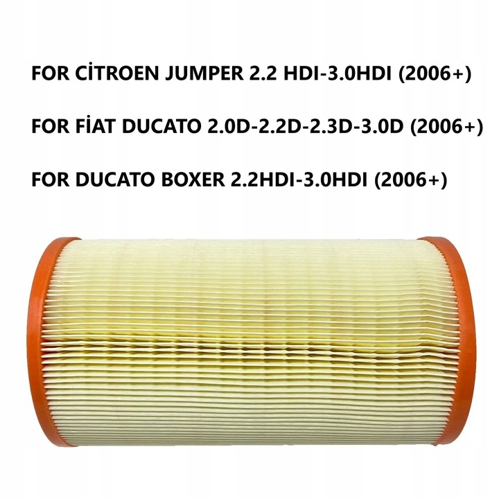 FILTRO AIRE PARA FIAT DUCATO 2.0D-2.2D-2.3D (DLA CITROEN JUMPER 2.~34173 