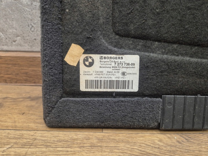 BMW 3 F31 PLANCHER REVÊTEMENT COUVERCLES DE COFFRE GARNITURE TAPIS ENSEMBLE 7273736 7311432