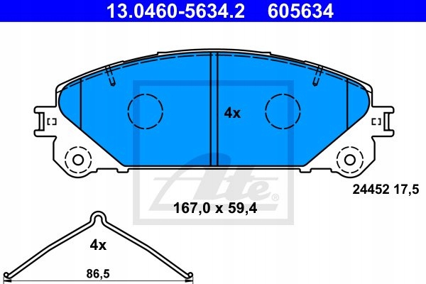 PADS HAM.PRZOD LEXUS RX 09- 