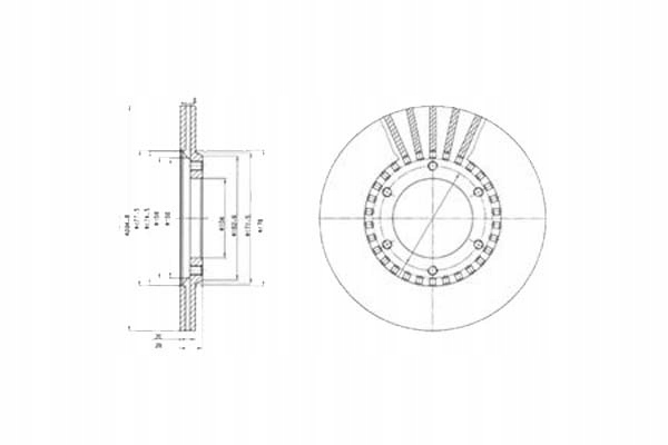 BG2365/ZAW DELPHI DISCOS DE FRENADO 2 PIEZAS NISSAN PATROL GR IV P 