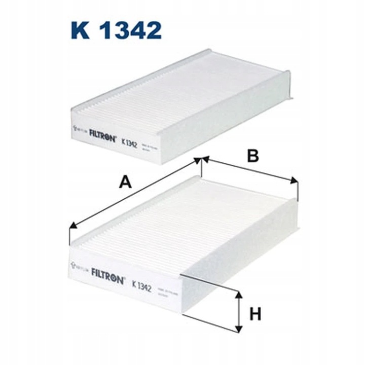 FILTR, VENTILACIÓN PRZESTRZENI PASAZERSKIEJ FILTRON K 1342-2X 