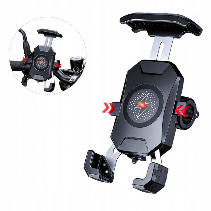 POIGNÉE MOTOCYCLETTE 2 EN 1 AVEC CHARGEUR 15W INDUKCYJNA I USB C 20 DANS