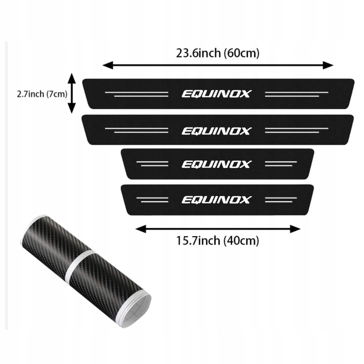 5 PEGADURA AL UMBRAL COCHE PARA CHEVROLET EQUINOX 