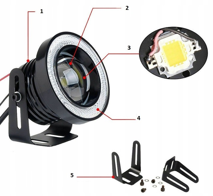 3W1 DIODO LUMINOSO LED LUZ DRL DE DÍA + HALÓGENO UNIVERSALES 