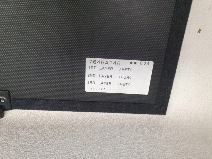 MITSUBISHI ASX 10-16 ÉTAGÈRE ARRIÈRE PLANCHER COUVERCLES DE COFFRE ARRIÈRE INFÉRIEURE 7646A146
