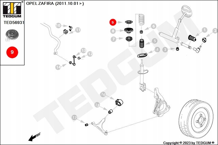 SOPORTE AMORTIGUADOR PARTE DELANTERA GORNEGO IZQUIERDA DERECHA COJINETE CHEVROLET OPEL 