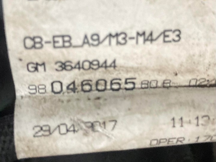 FAISCEAU DE CÂBLES MOTEUR PEUGEOT 2008 I LIFT 1.2 VTI 82KM 9804606580