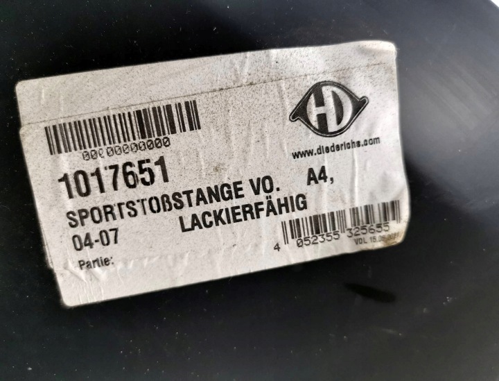 PARE-CHOCS AVANT AUDI A4 S4 RS4 B6 8ED TUNING SPORT