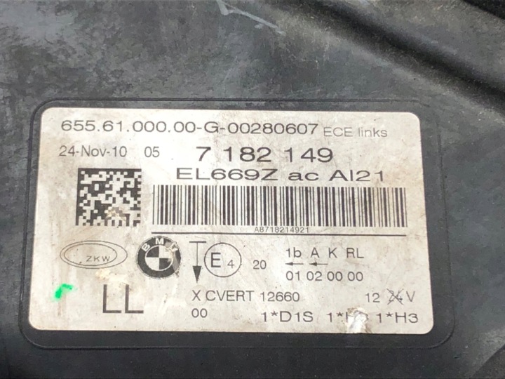 PROJECTEUR GAUCHE AVANT BMW F01 7182149 08-15 PHARE