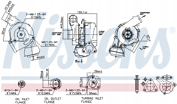 NISSENS TURBOCOMPRESSEUR OPEL SIGNUM VECTRA C VECTRA C GTS SAAB 9-3 9-5