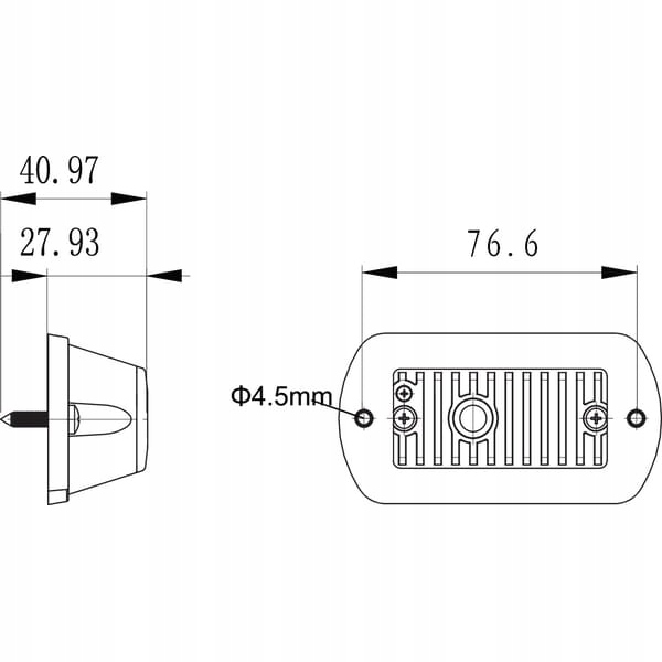 PHARE AVERTISSEMENT LED BURSZTYNOWA, 3 LED KRAMP LA20063