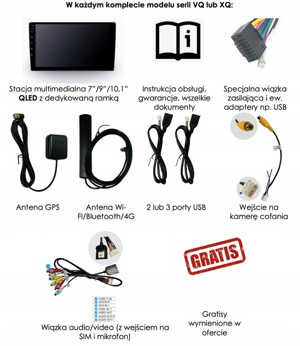 ANDROID RADIO NAVEGACIÓN XQ460S QLED CARPLAY LTE GPS DSP VW TOURAN I 10-15 