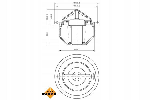 THERMOSTAT NRF 725168 133839 CITROEN