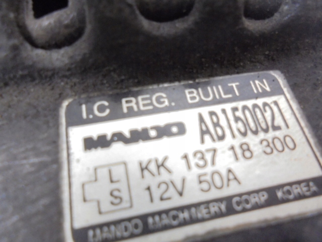 KIA PRIDE DA ALTERNATEUR AB150021 1,3 16V