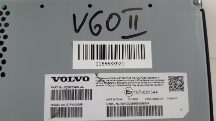 VOLVO V60 II AMPLIFICATEUR 32265284