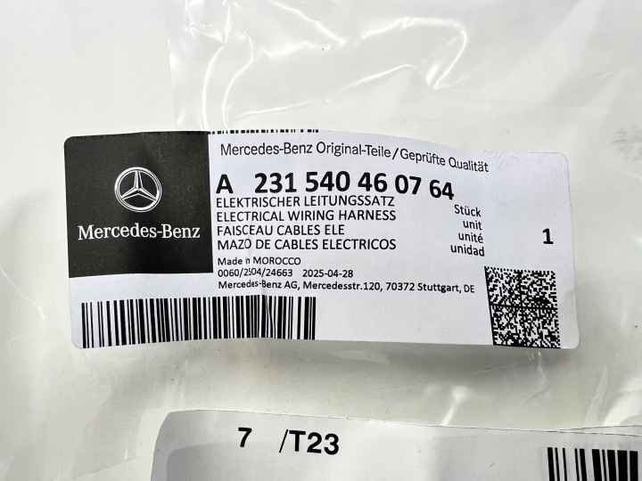 FAISCEAU DE CÂBLES PDC MERCEDES-BENZ SL R231 A2315404607