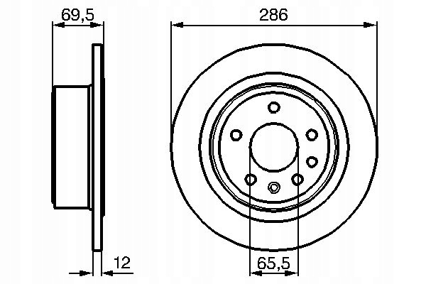 BOSCH DISQUE FREINS OPEL OMEGA B 94-03 ARRIÈRE photo 6 - milautoparts-fr.ukrlive.com