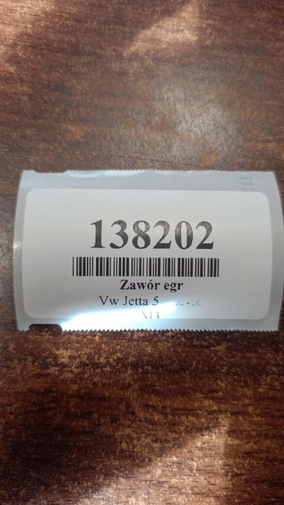 VW JETTA V 1.9 TDI VANNE EGR 03G131063E