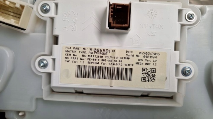 PEUGEOT 208 2015 COMPTEUR COMPTEUR DE VITESSE
