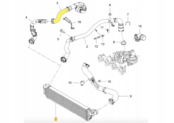 144603730R TUBO TUBULADURA TURBO DE TURBINA MASTER 3 3 2.3DCI 2019- 