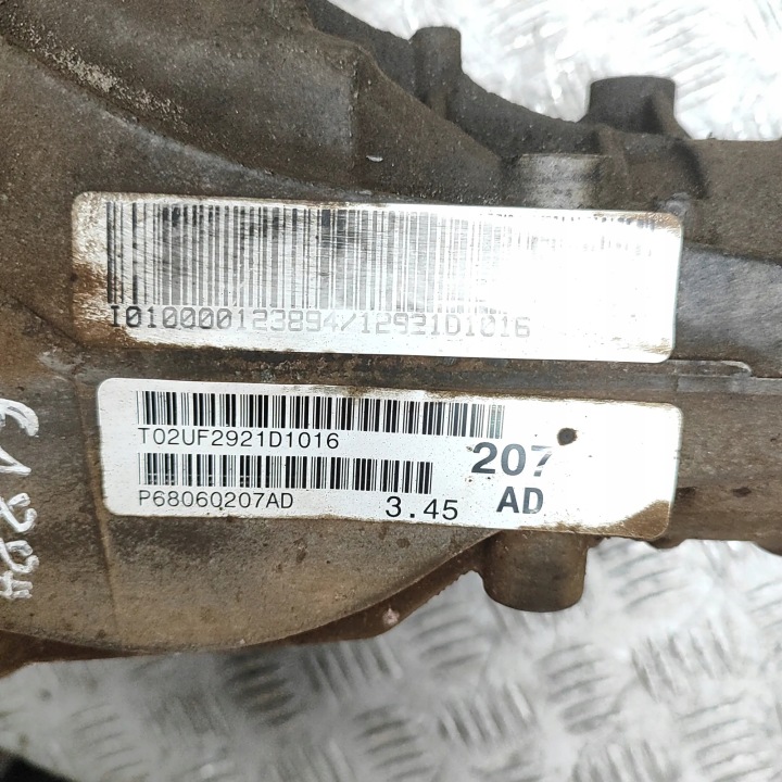 RÉDUCTEUR DE VITESSE AVANT JEEP GRAND CHEROKEE IV (WK, WK2) 68060207AD 34850702 3.0L