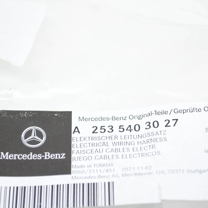 MERCEDES-BENZ GLC X253 FAISCEAU DE CÂBLES ÉLECTRIQUE A2535403027 ORIGINALE