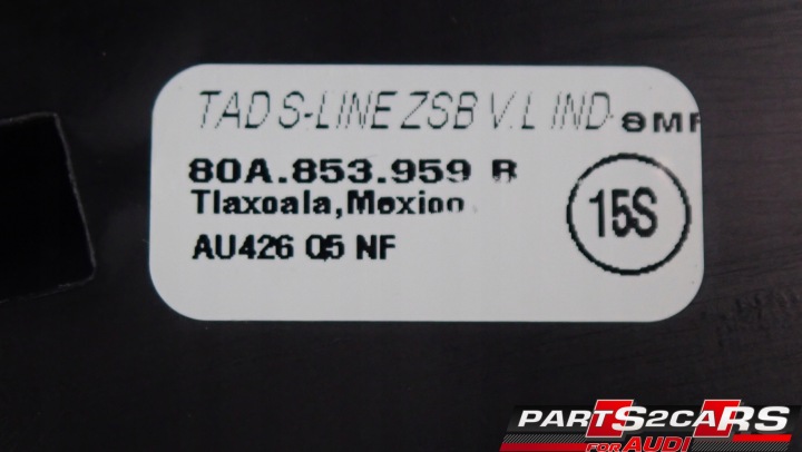 MOULURE PORTES AVANT GAUCHE AUDI Q5 SQ5