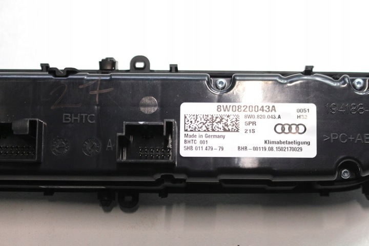 AUDI A4 A5 Q5 PANNEAU CLIMATISATION 8W0820043A 8W0820043M 8W0820043Q 8W0820043
