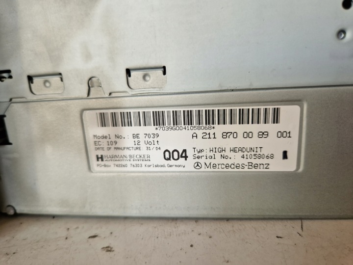 RADIO NAVIGATION MERCEDES W211 LIFT 3.5 B