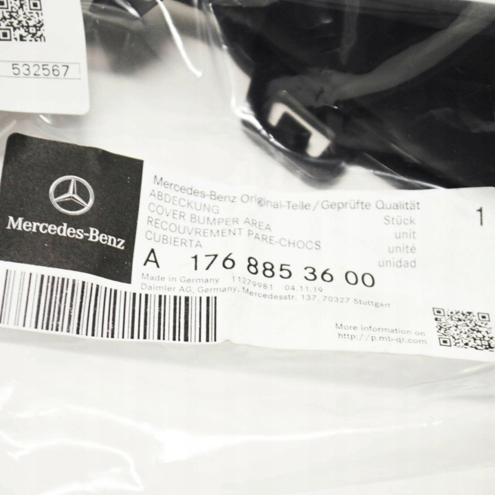 OBSZAR PARE-CHOCS MERCEDES ESSENCE CLA 200 CDI COUP A1768853600