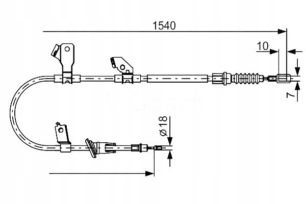 CABLE BRAKES MANUAL MITSUBISHI COLT CZC COLT VI photo 1 - milautoparts-fr.ukrlive.com