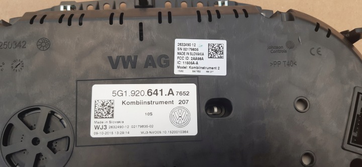 COMPTEUR COMPTEUR 5G1920641A VW GOLF VII 2016R 1,6TDI