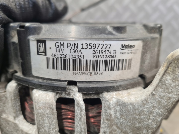 ALTERNATEUR 1.4 TURBO ORIGINAL ASTRA IV J ZAFIRA III C 13597227 ORIGINAL