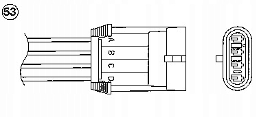 SONDA LAMBDA NGK DO OPEL VECTRA A 2.0I 