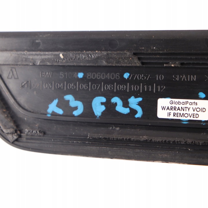 BMW X3 F25 X4 F26 MOULURE PROTECTION REVÊTEMENT SEUIL AVANT DROITE MODULE