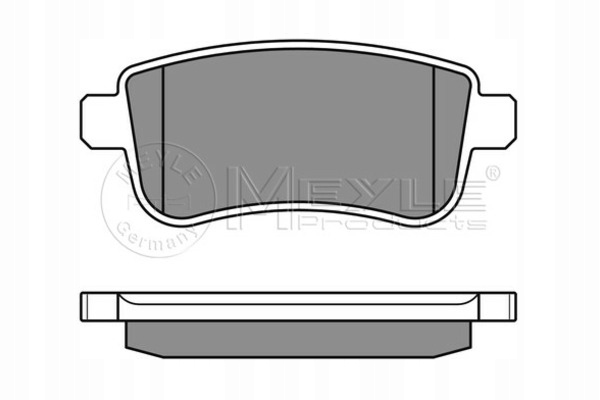 ZAPATAS DE FRENADO RENAULT T. MEGANE 08- DE FRENADO ELÉCTRICO 0252482015 MEYLE 