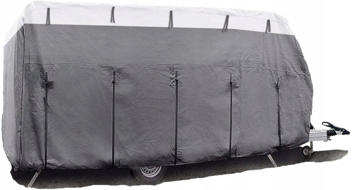 CALOROCZNY HOUSSE SUR PRZYCZEPE DE CAMPING 700-750 CARAVAN COVER 12M BRUN