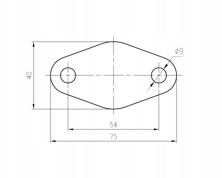 Z_EGR_61 BRIDA CIEGA EGR RENAULT MITSUBISHI VOLVO 1.9 F8QT 