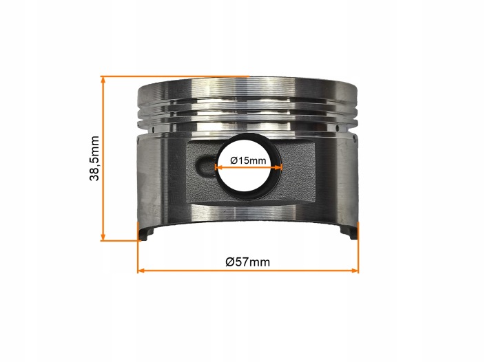 PISTON 4T ATV 150CCM (57MM) (SW.15MM) JEU AIR
