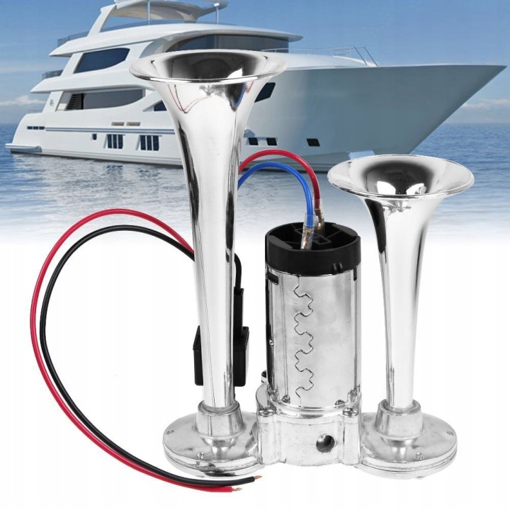 KLAXON AVERTISSEUR SONORE VERS TIR HAUT-PARLEUR SIGNAL PNEUMATIQUE VOITURE 12V 600 DB KIT