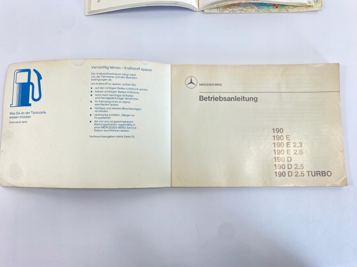 ORIGINALE INSTRUCTION SERVICE CARTE SERWISOW MERCEDES W201 190 2015841697