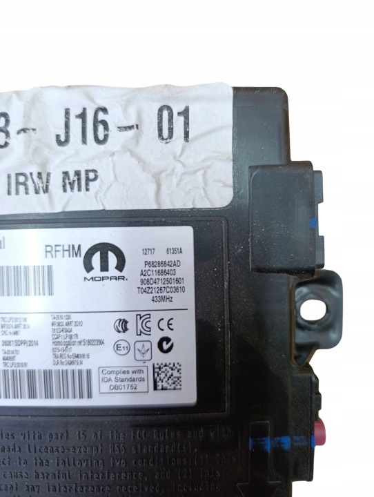 MODULE BEZKLUCZYKOWY (KESSY) AVANT JEEP COMPASS 68286842AD