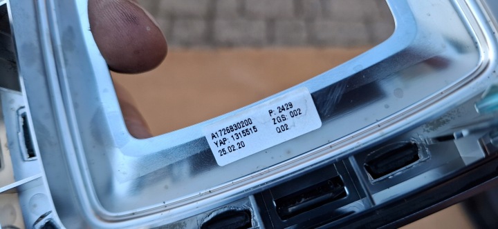 MERCEDES SLC43 AMG R172 15- MOULURE DÉCOR POIGNÉE CHANGEMENTS VITESSE A1726830200