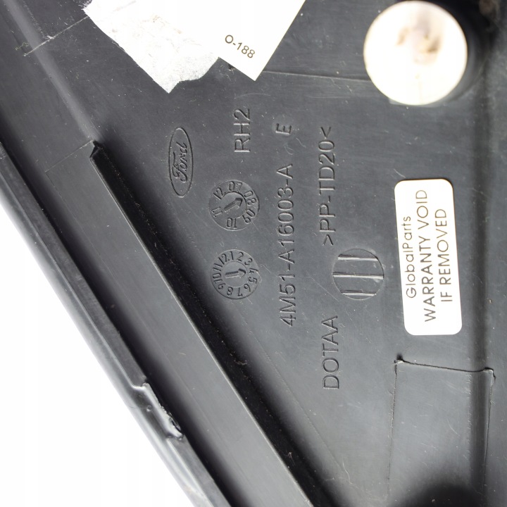 2007 FORD FOCUS CHÂSSIS RÉTROVISEURS 4M51A16003AE