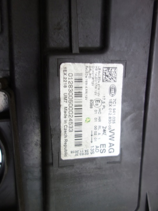 PHARE VW CRAFTER MAN TGE COMPLET LED GAUCHE 7C1