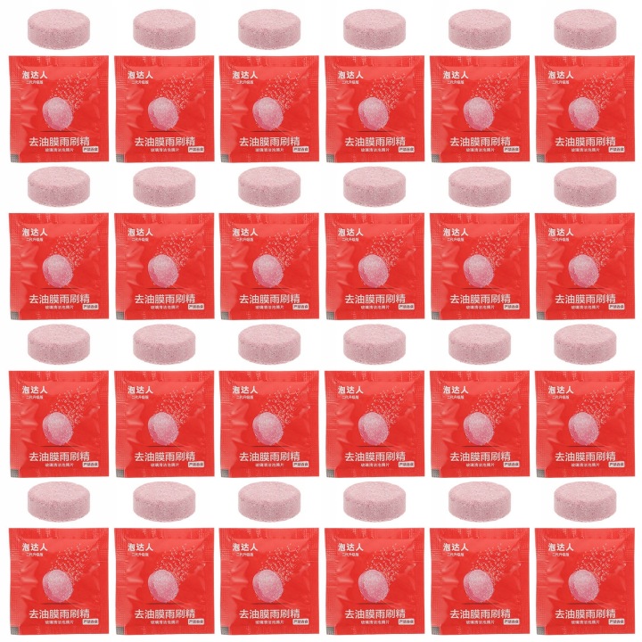 50PCS VERSATILE CAR WINDSHIELD CLEANING TABS FOR GLASS WINDOWS