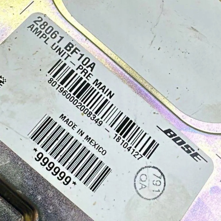 NISSAN JUKE AMPLIFICATEUR BOSE 28061BF10A