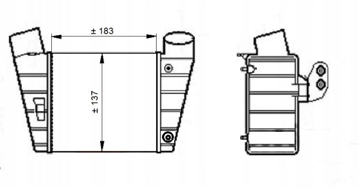 RADIATEUR AIR D'ADMISSION CONVIENT D 30544 NRF