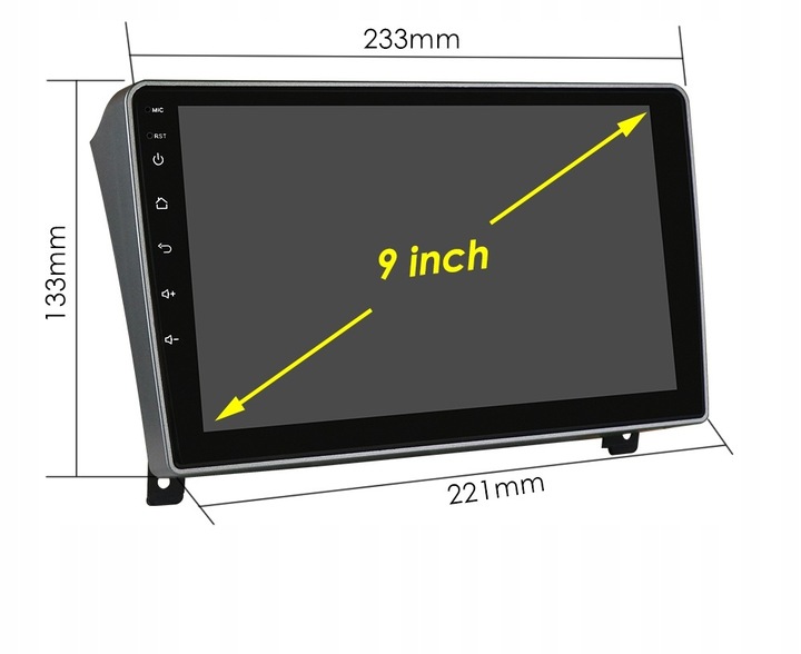 RADIO DE AUTOMÓVIL 2 DIN ANDROID PEUGEOT 407 2004-2010 